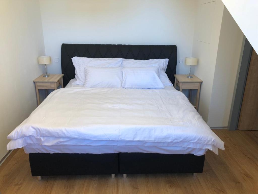 Postel nebo postele na pokoji v ubytování Apartmán Jestřáb