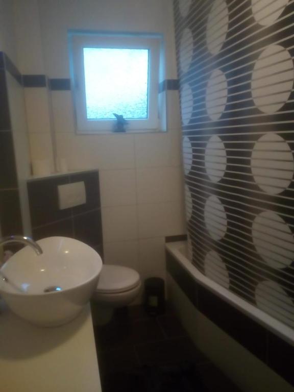 Koupelna v ubytování Ferienwohnung Waldeck am Edersee