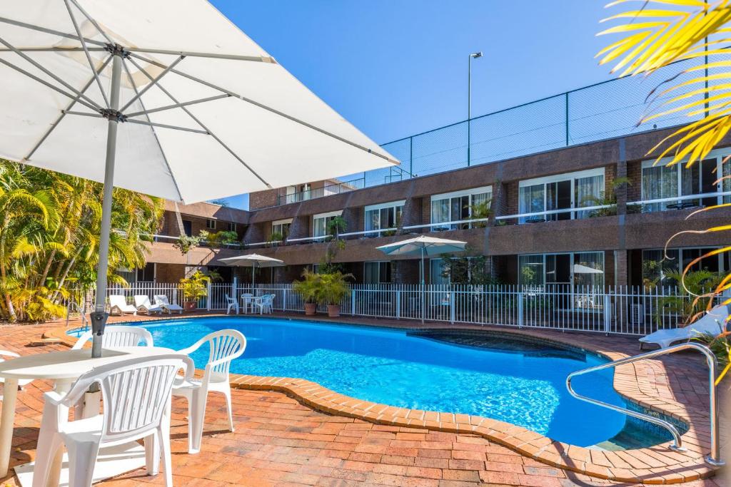 Bazén v ubytování Aquajet Motel nebo v jeho okolí