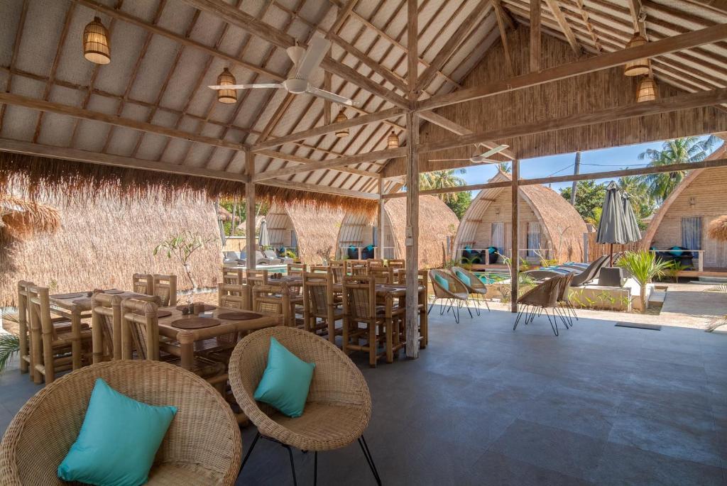 Restaurace v ubytování Gili Meno Escape - Adults Only