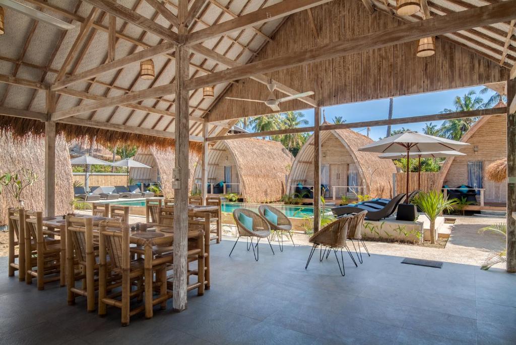Patio nebo venkovní prostory v ubytování Gili Meno Escape - Adults Only