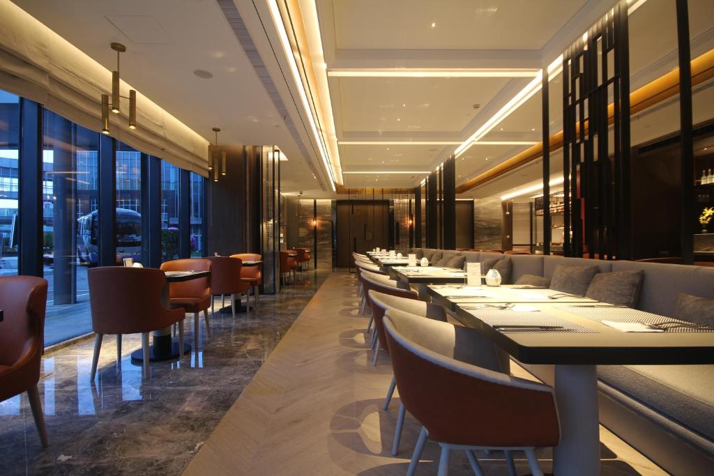 Posezení v ubytování Yunhe Yebo Hotel (Shanghai International Tourism Resort Pudong Airport)