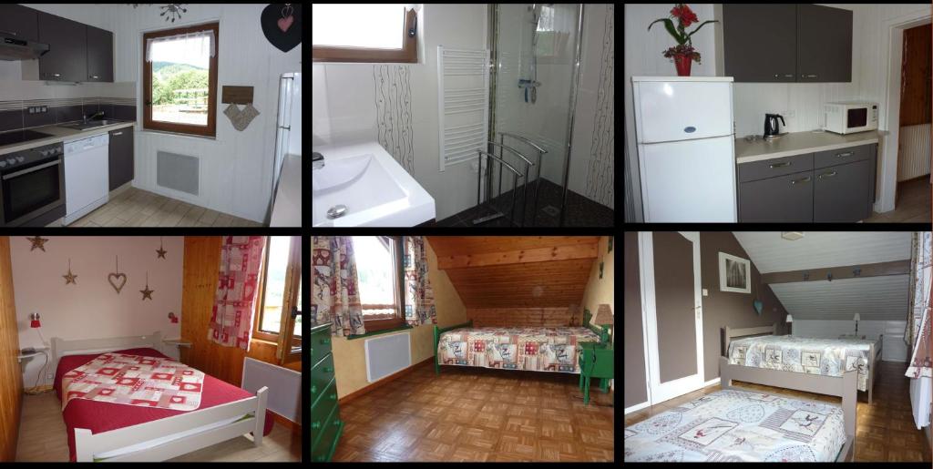 Kuchyň nebo kuchyňský kout v ubytování chalet trois étoiles