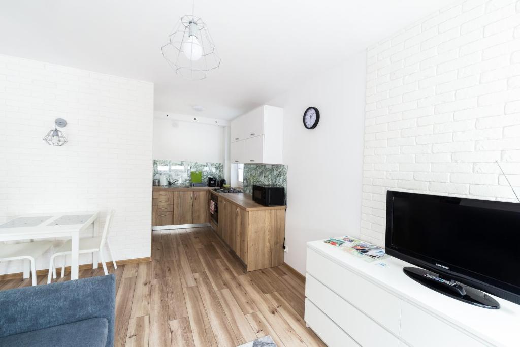 Kuchyňa alebo kuchynka v ubytovaní Apartament Smętka