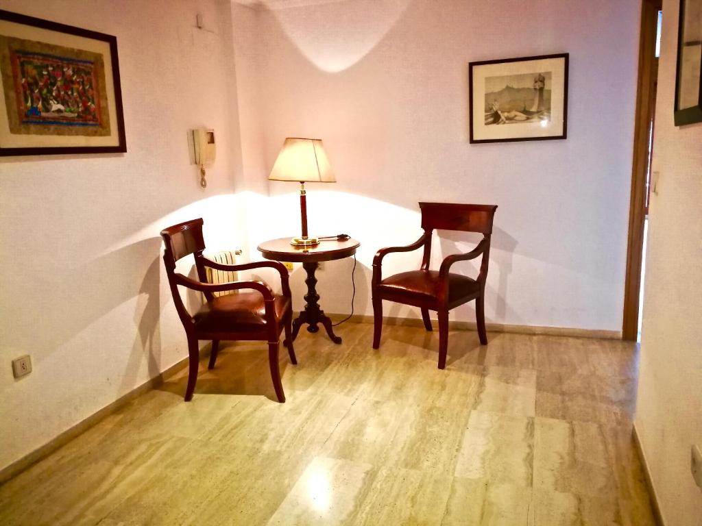 Posezení v ubytování Apartamento Alba