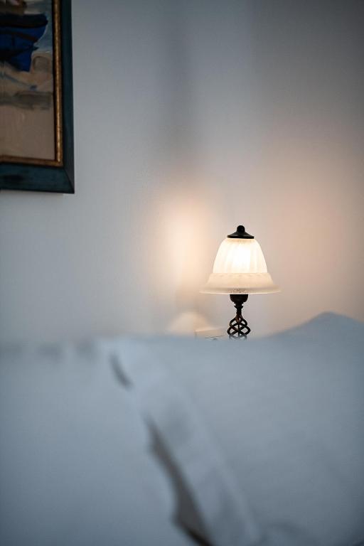 Postel nebo postele na pokoji v ubytování Pantelia Suites