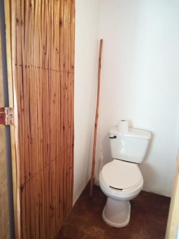 Koupelna v ubytování Cabañas La Isla Chacahua