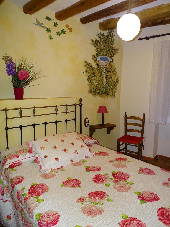 Postel nebo postele na pokoji v ubytování Casa L'Apargatero