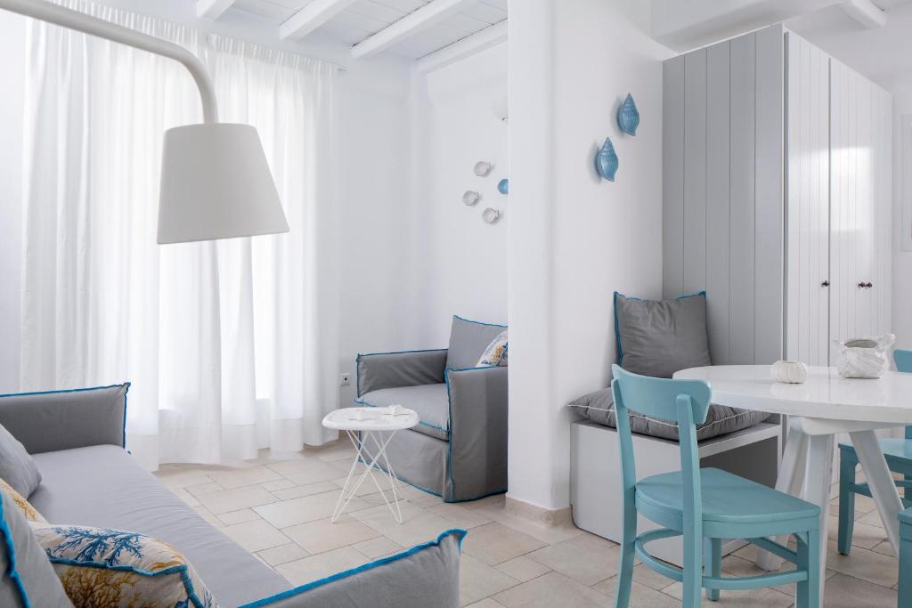 Posezení v ubytování Villa Del Sol Mykonos