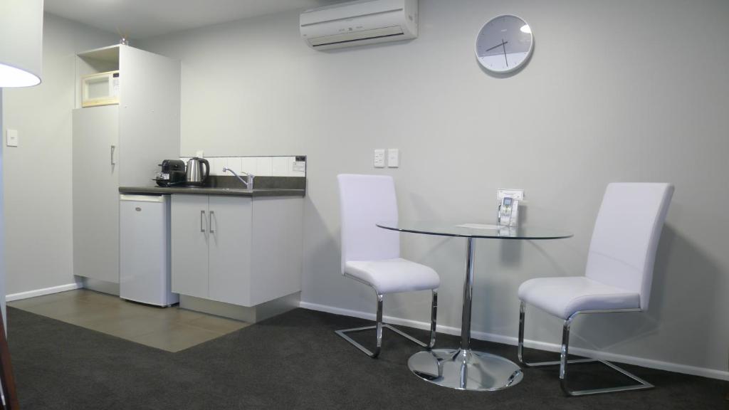 Kuchyň nebo kuchyňský kout v ubytování Lugano Motor Lodge