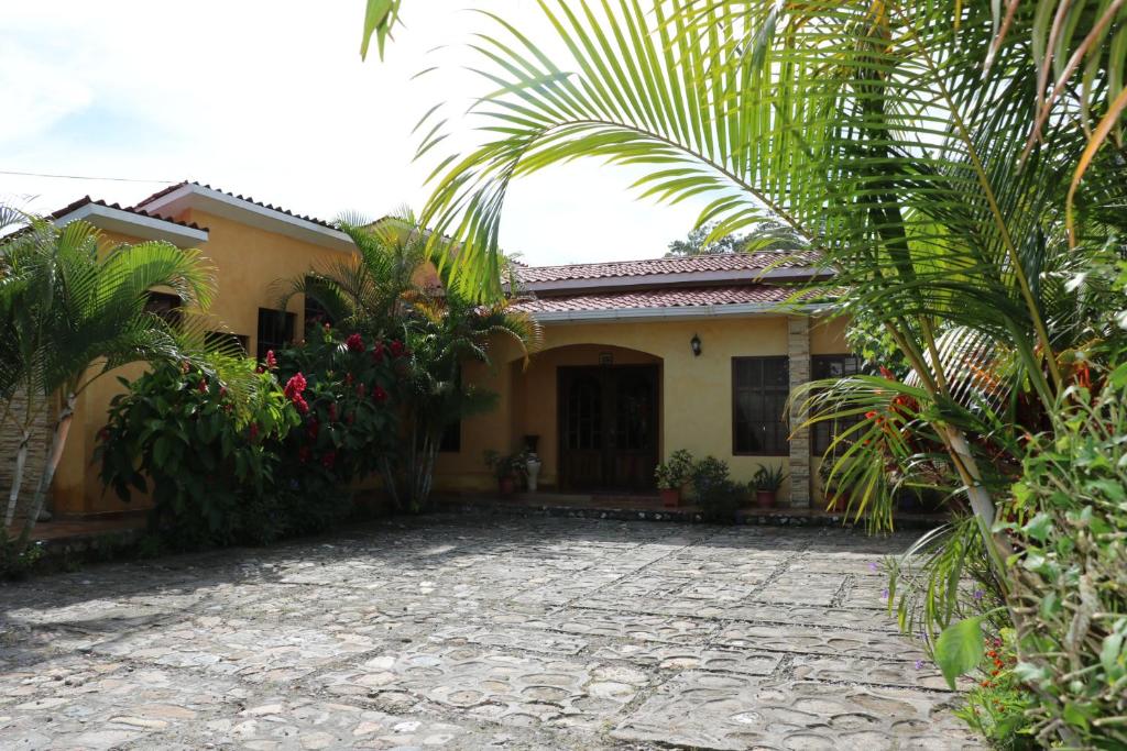 Zahrada ubytování Posada Gema de Copan