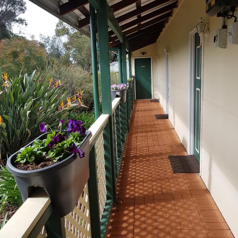 Balkón nebo terasa v ubytování Pecan Hill BNB