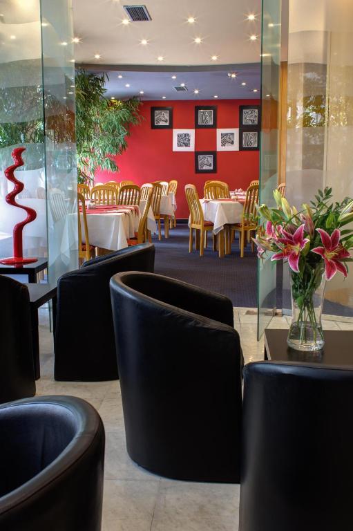 Istumisnurk majutusasutuses Luxury Family Hotel Bílá Labuť