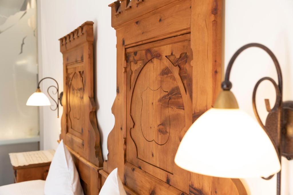 Postel nebo postele na pokoji v ubytování Isserwirt