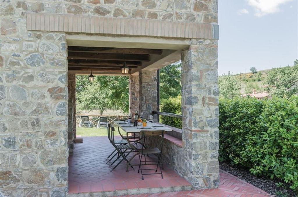 Patio alebo iná vonkajšia časť ubytovania Mela a Poderone