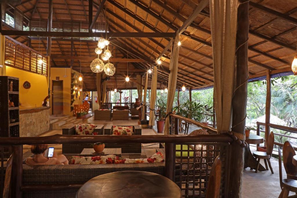 Restaurace v ubytování Amazon Ecopark Jungle Lodge