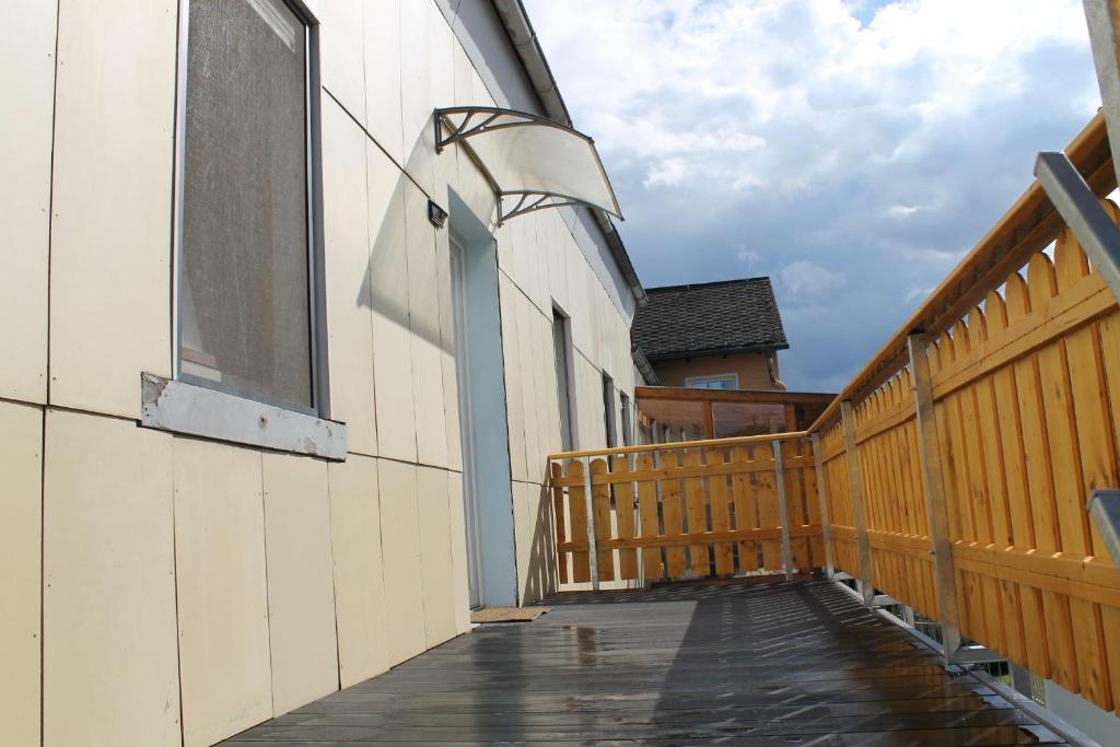 Balkón nebo terasa v ubytování Ferienwohnung Hofmann
