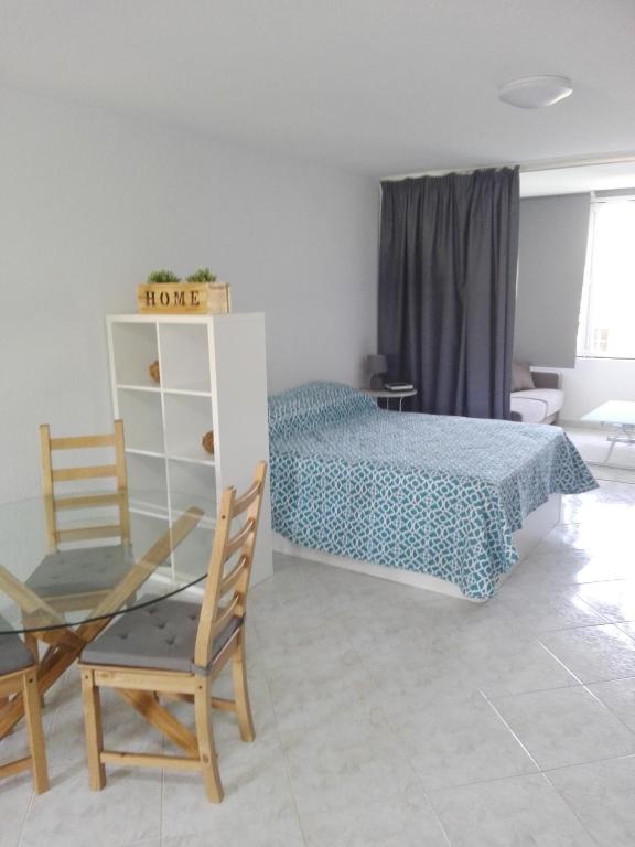 Postel nebo postele na pokoji v ubytování Large Loft Sueño Azul ocean view