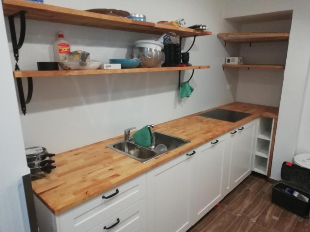 Kuchyň nebo kuchyňský kout v ubytování Sobe Argo Izola