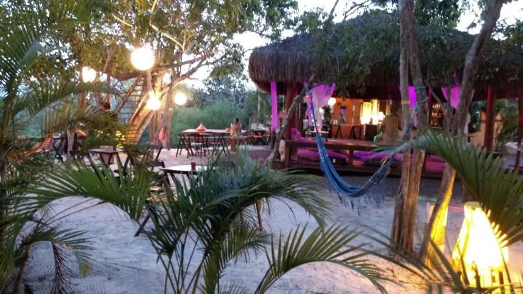 Zahrada ubytování Chalé "Oasis"