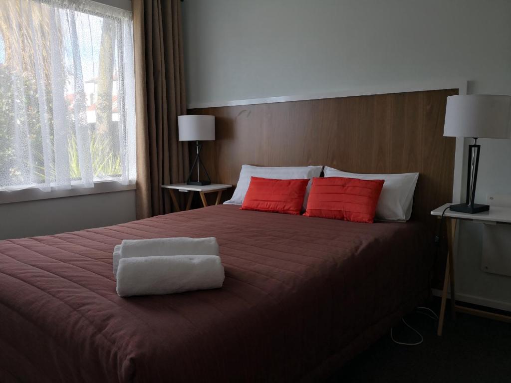 Postel nebo postele na pokoji v ubytování Owens Motel