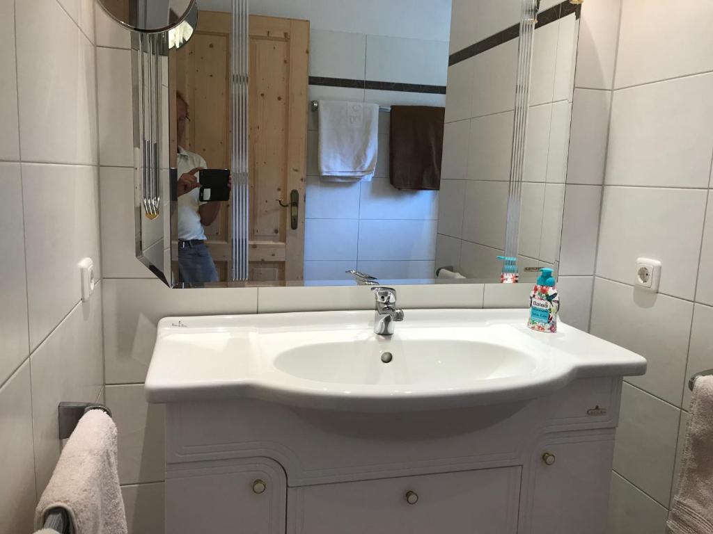 Kúpeľňa v ubytovaní Ferienhaus Franz Eisl Radau 39