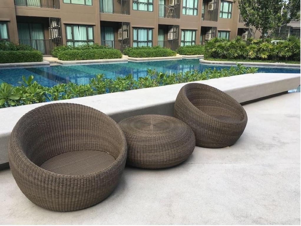 Posezení v ubytování Rain Cha Am Hua Hin
