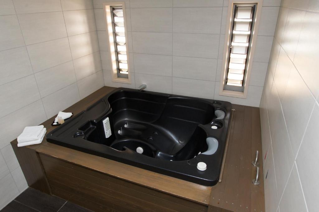 Koupelna v ubytování Aspen Manor Motel