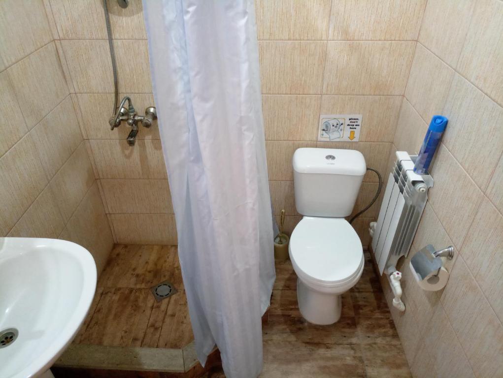 Ett badrum på Machanents Guest House