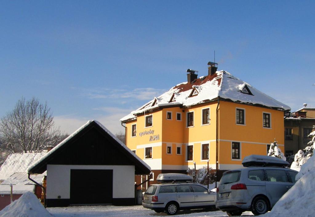 Apartmány Ilona v zimě