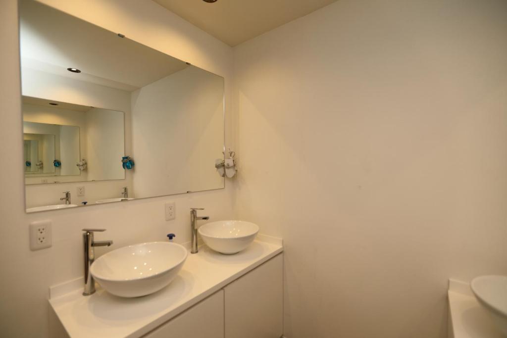 Koupelna v ubytování Hostel Kura