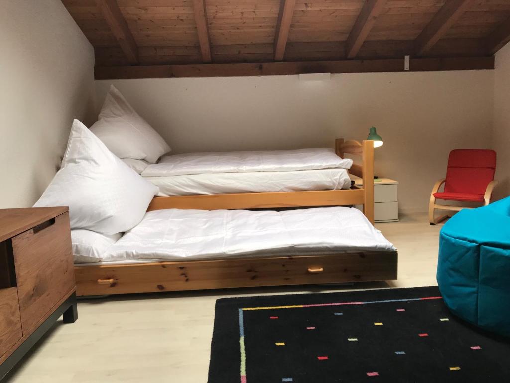 Postel nebo postele na pokoji v ubytování Casa al Castagno