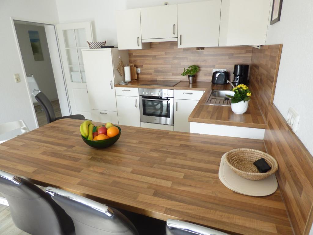 Kuchyň nebo kuchyňský kout v ubytování Ferienhaus Tamm-Voß