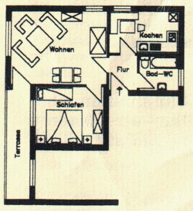 Půdorys ubytování Haus Mittelberg
