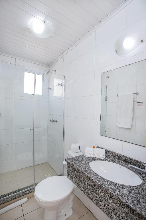 Koupelna v ubytování Hotel Express Canoas