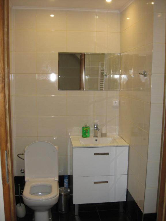 Koupelna v ubytování Apartmány U Vlka