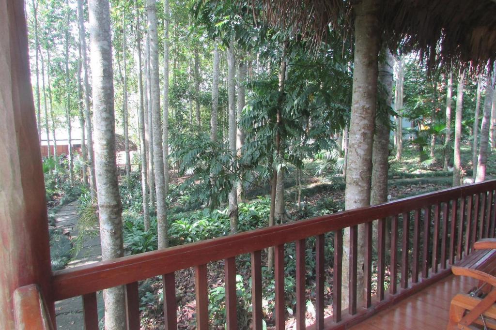 Balkón nebo terasa v ubytování Truong Xuan Ecology