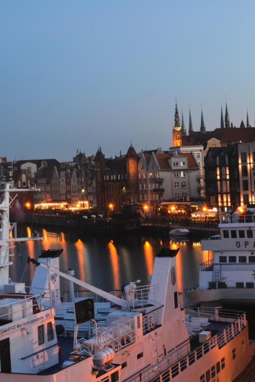 Widok na miasto Gdańsk z tego aparthotelu