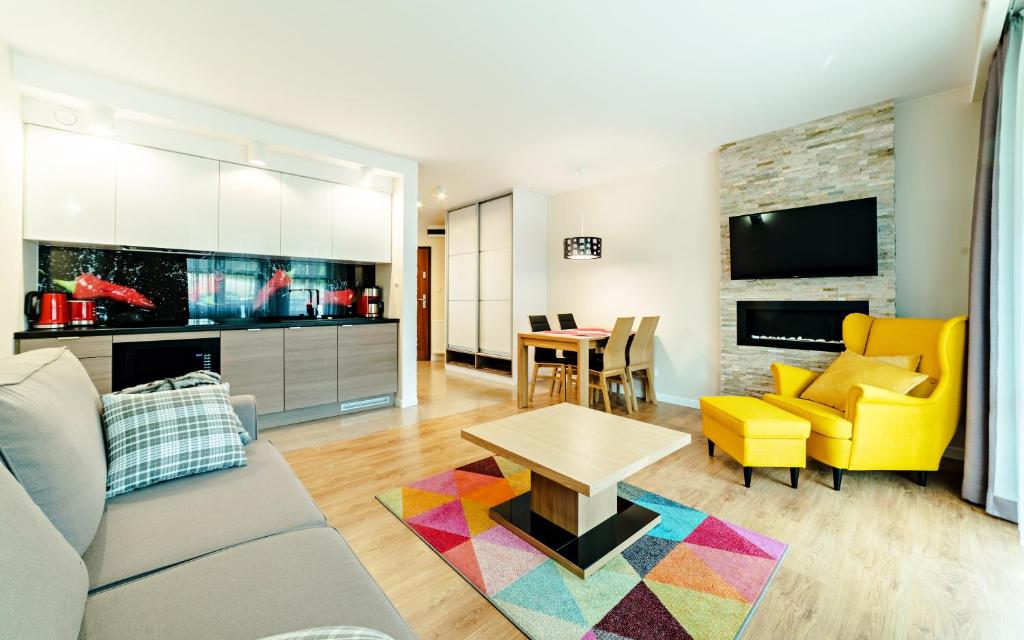 Posedenie v ubytovaní Apartamenty Sun & Snow Residence Karpacz