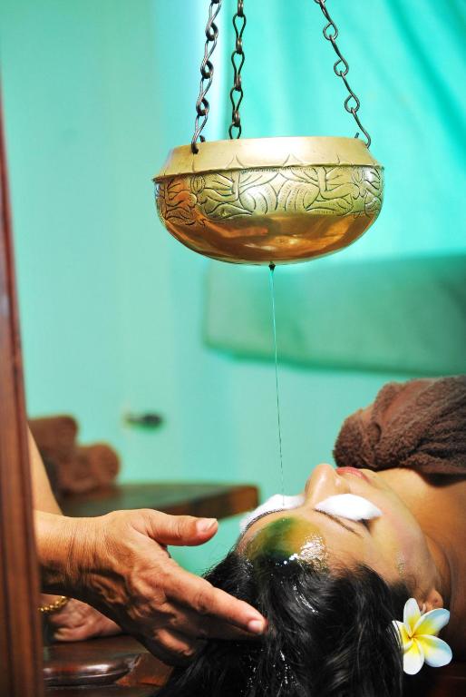 Lázně a/nebo wellness v ubytování Green Ayurvedic Beach Resort