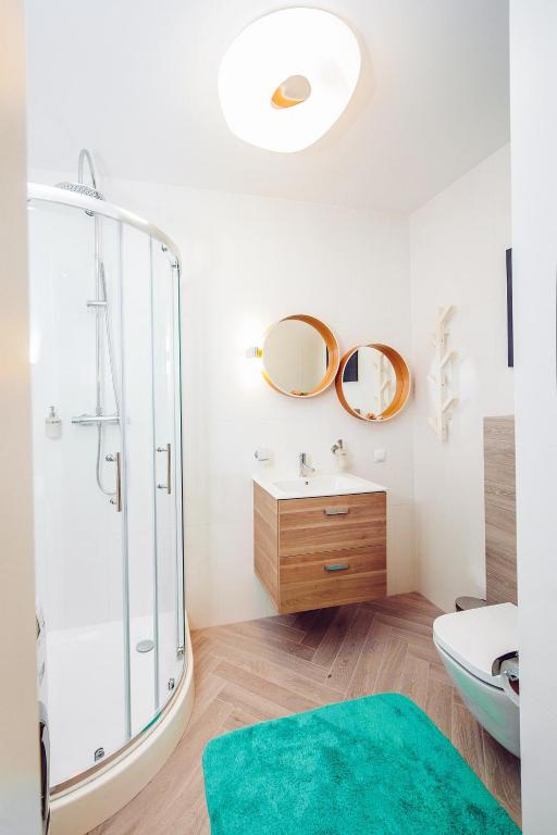 Kúpeľňa v ubytovaní Apartamenty Bliżej Morza