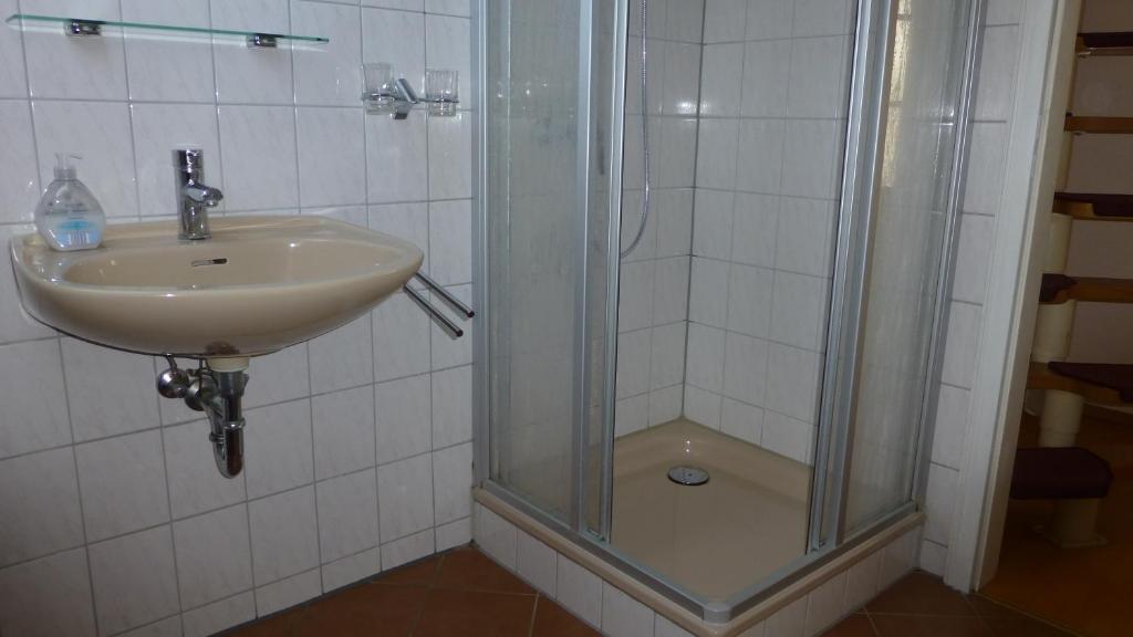 Koupelna v ubytování Ferienwohnung Dangast