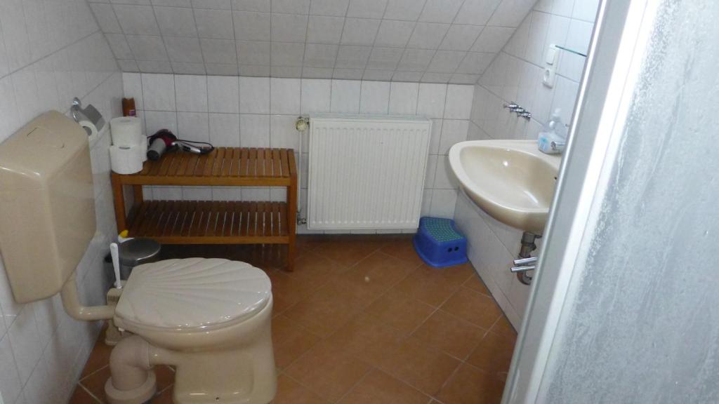 Koupelna v ubytování Ferienwohnung Dangast
