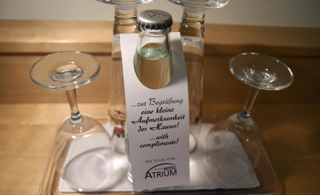 Nápoje v ubytování Hotel Atrium Garni