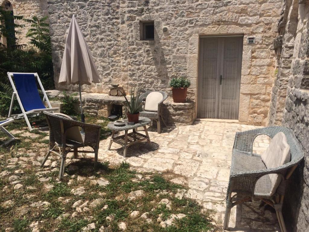 Patio nebo venkovní prostory v ubytování Trulli e Masseria Ianella