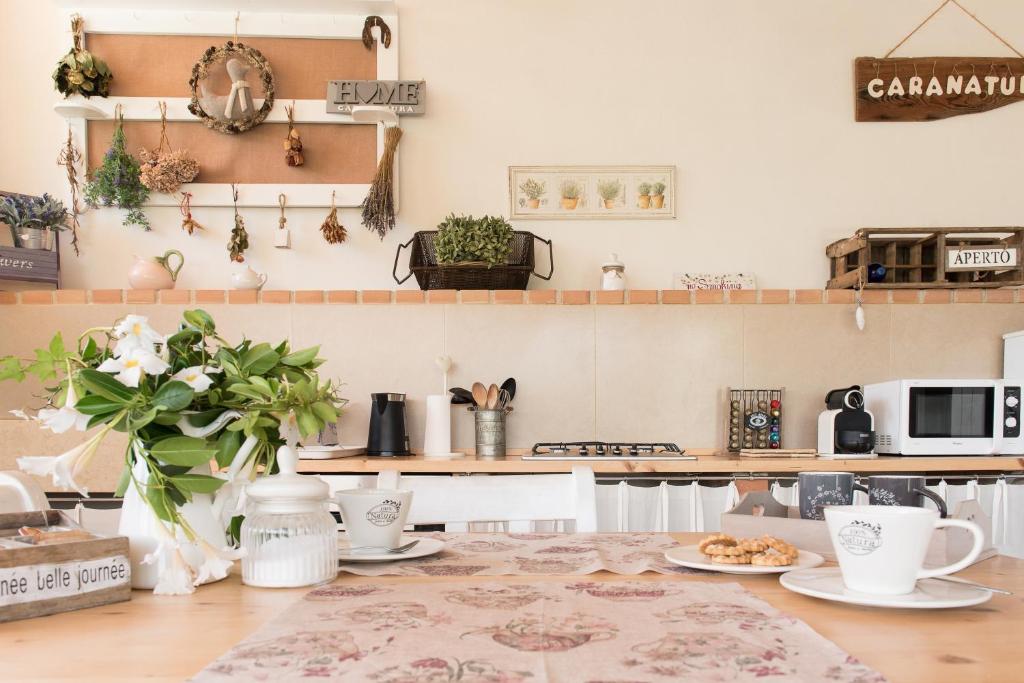 A kitchen or kitchenette at Agriturismo Caranatura