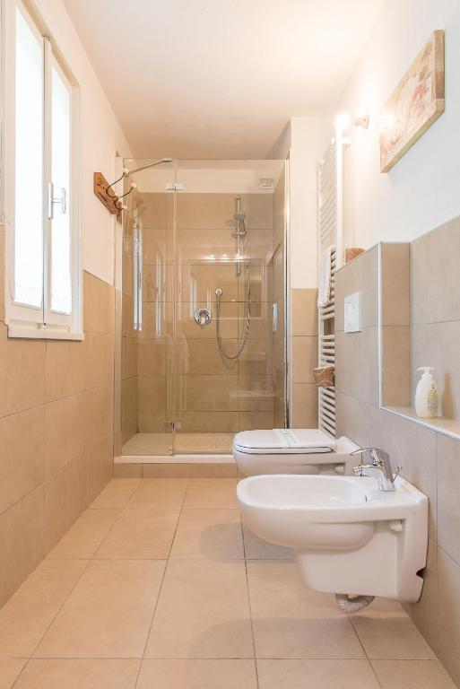 A bathroom at Agriturismo Caranatura