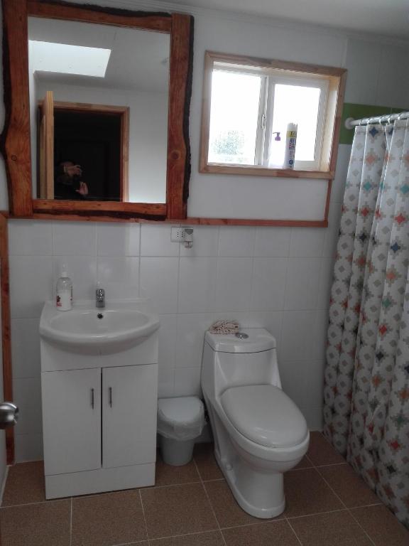 Koupelna v ubytování Donde Lupe