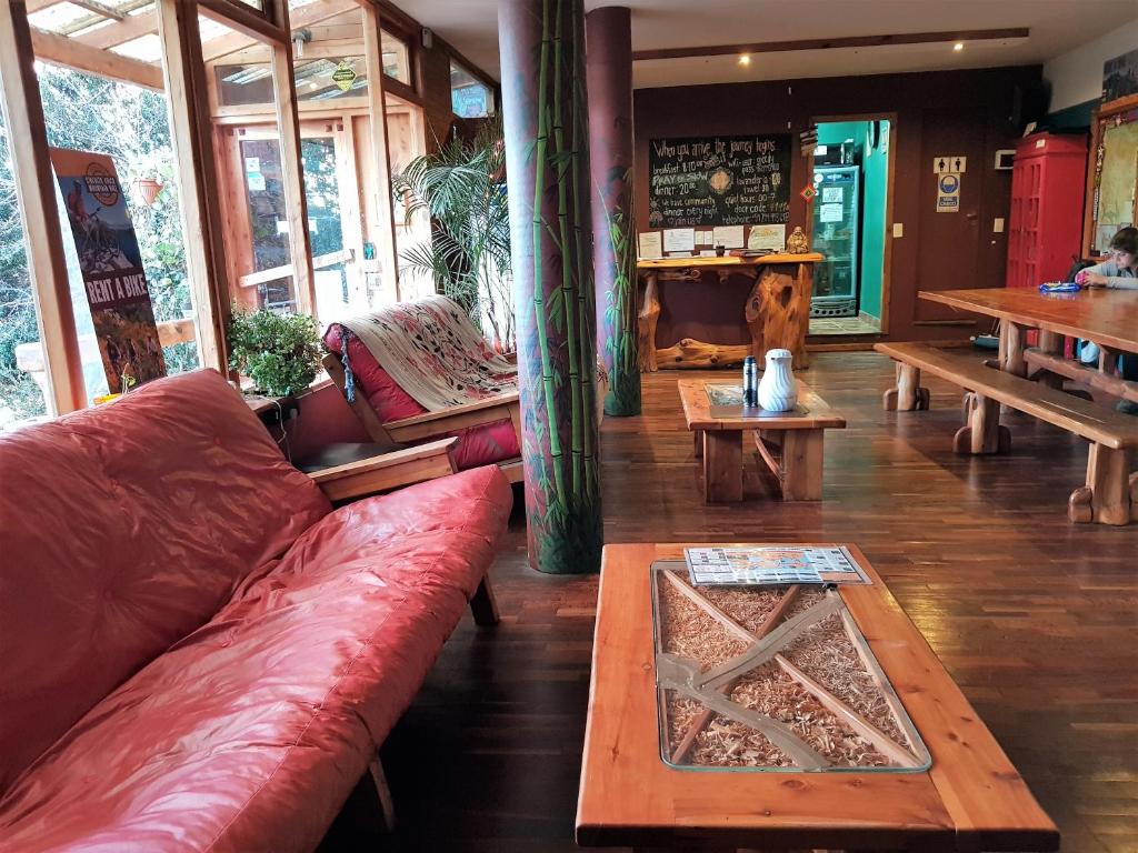Posezení v ubytování Patagonia Jazz Hostel