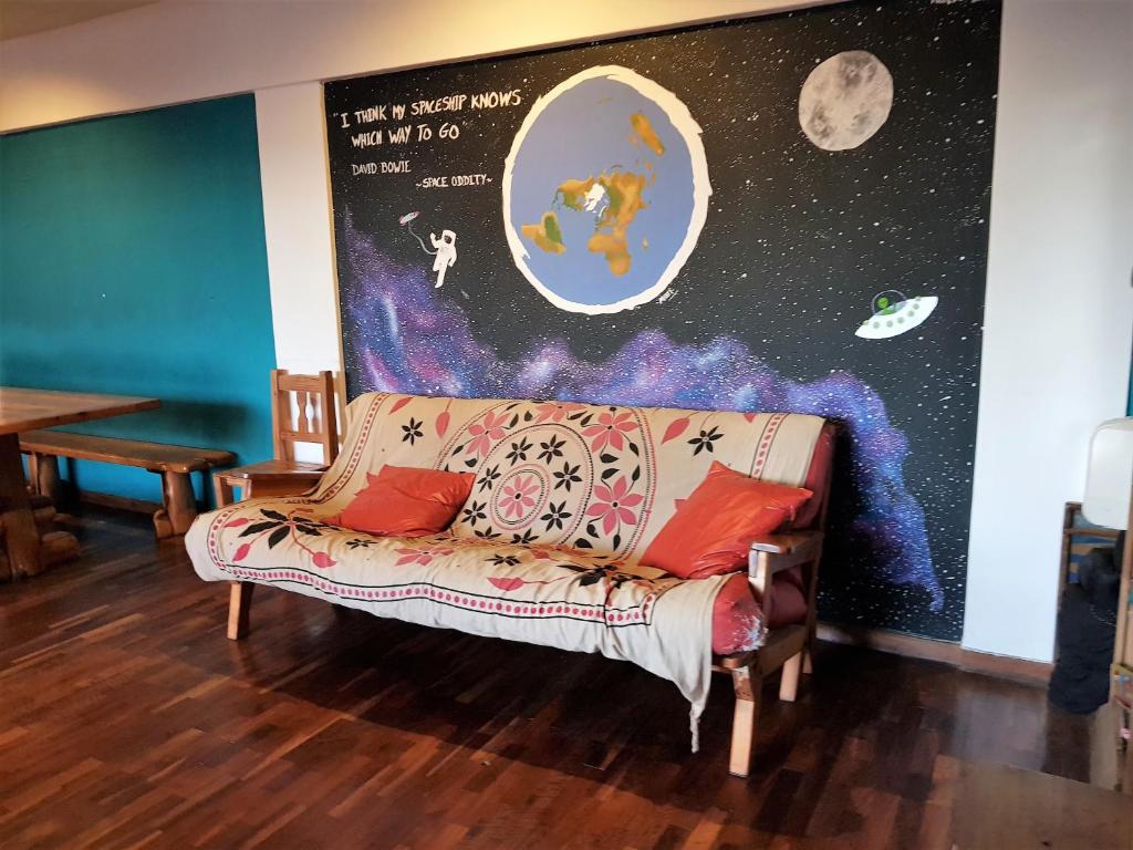 Posezení v ubytování Patagonia Jazz Hostel